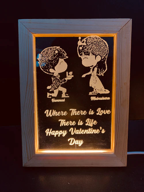 Valentine's Couple Light Frame Lamp FL2